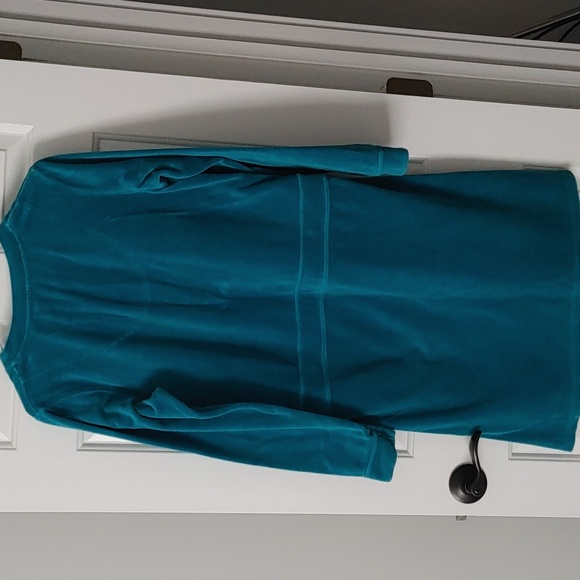 Vintage Velvet Women's Medium Long Sleeve Dress Peplum Soft Cozy Warm Casual - Picture 6 of 6